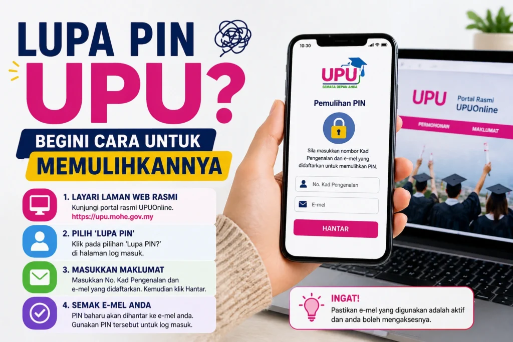 Lupa PIN UPU? Begini Cara Untuk Memulihkannya