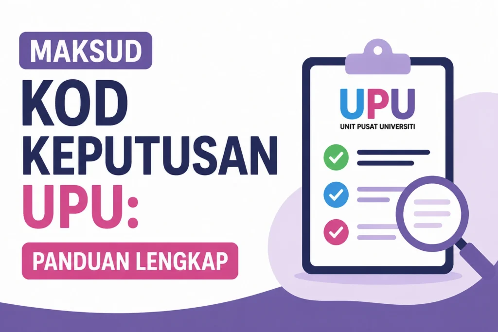 Maksud Kod Keputusan UPU: Panduan Lengkap