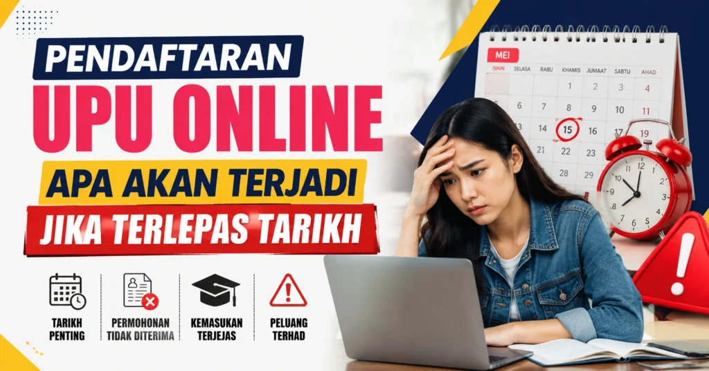 Pendaftaran UPU Online Apa Akan Terjadi Jika Terlepas Tarikh