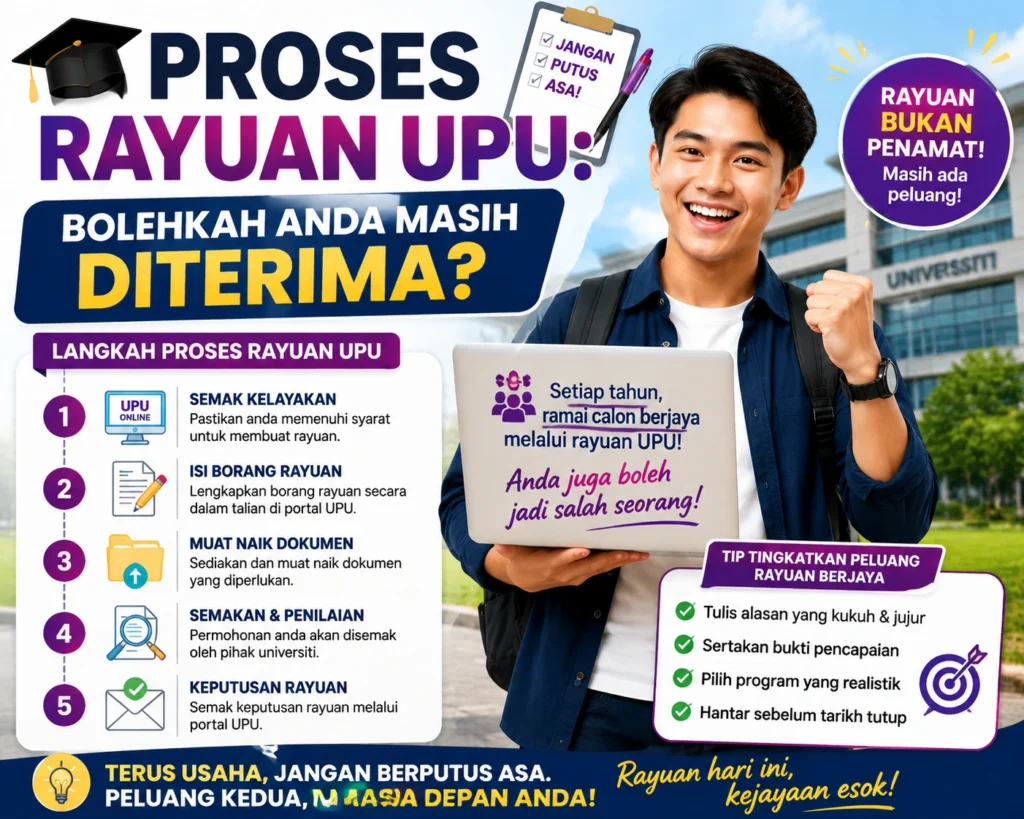 Proses Rayuan UPU: Bolehkah Anda Masih Diterima