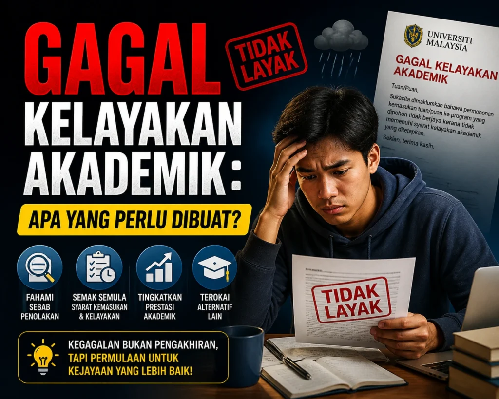 UPU “Gagal Kelayakan Akademik”: Apa Yang Perlu Dibuat?