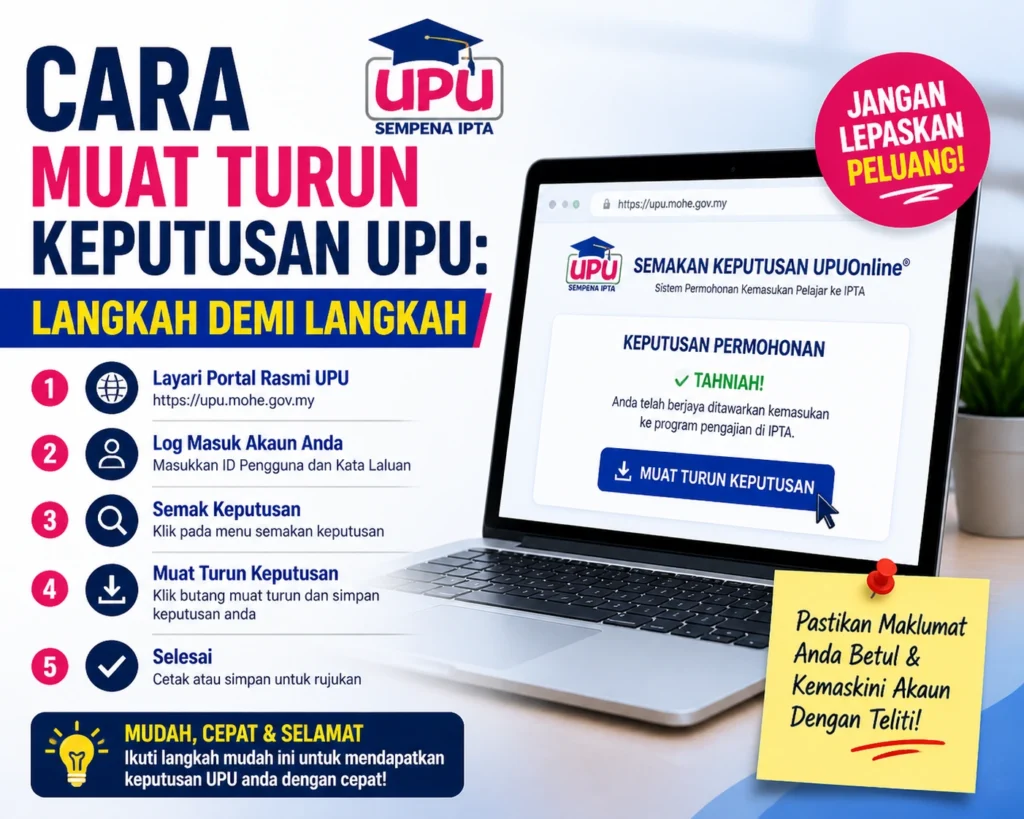 Cara Muat Turun Keputusan UPU: Langkah Demi Langkah